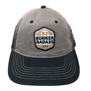 Bunker Badass USA Trucker Hat Multicolor OS Adjustable Mesh Back Quake City Caps